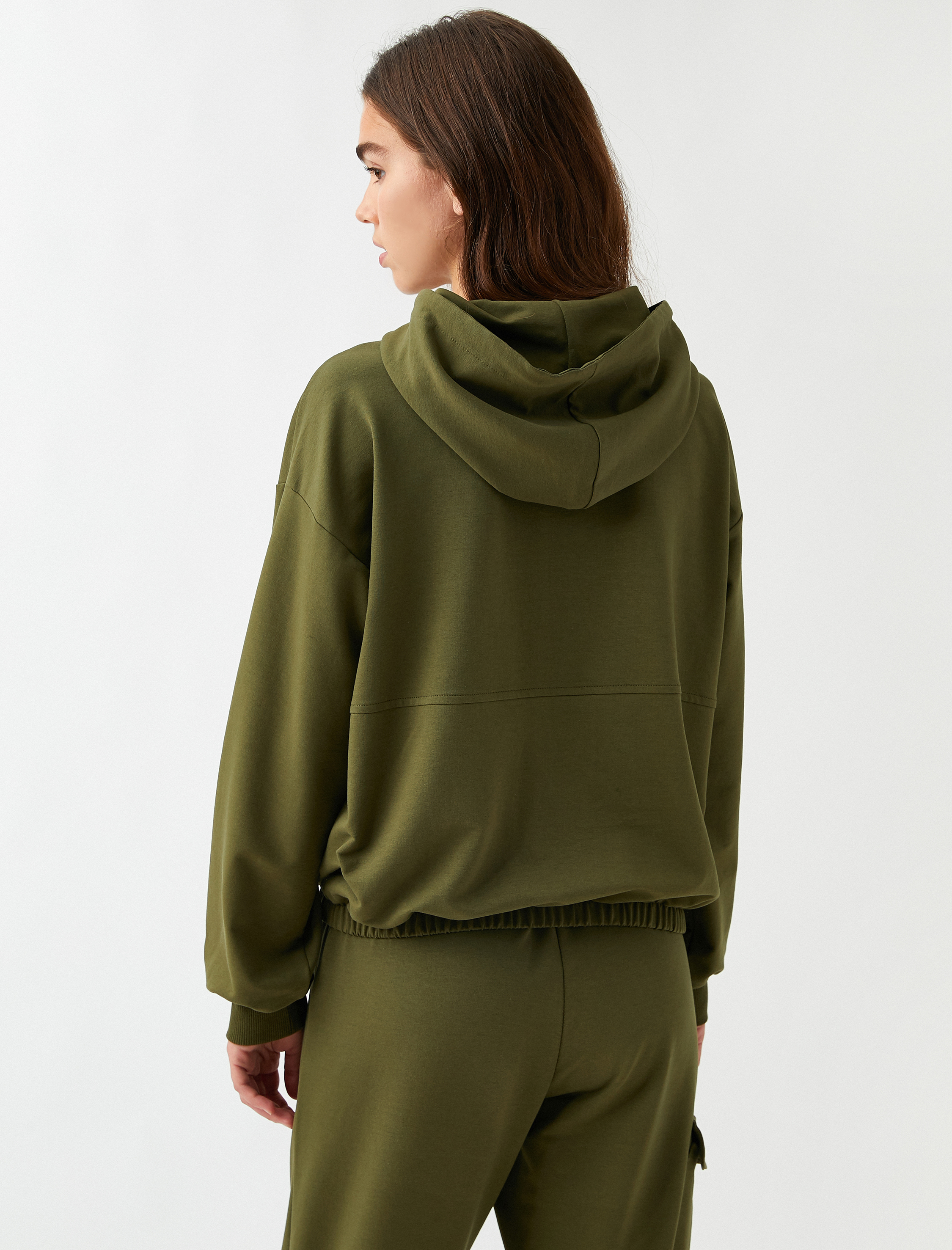 Kapüşonlu Pamuklu Sweatshirt