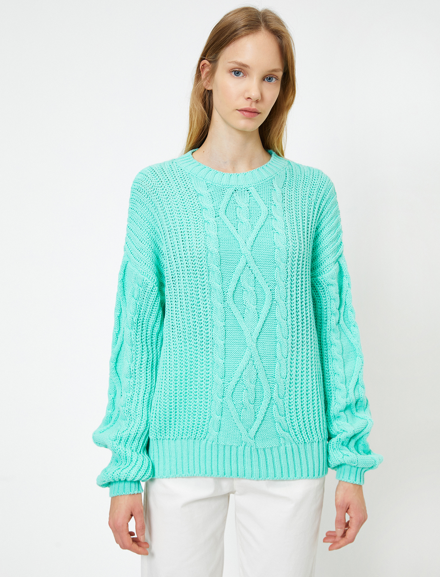   Örgülü Triko Kazak