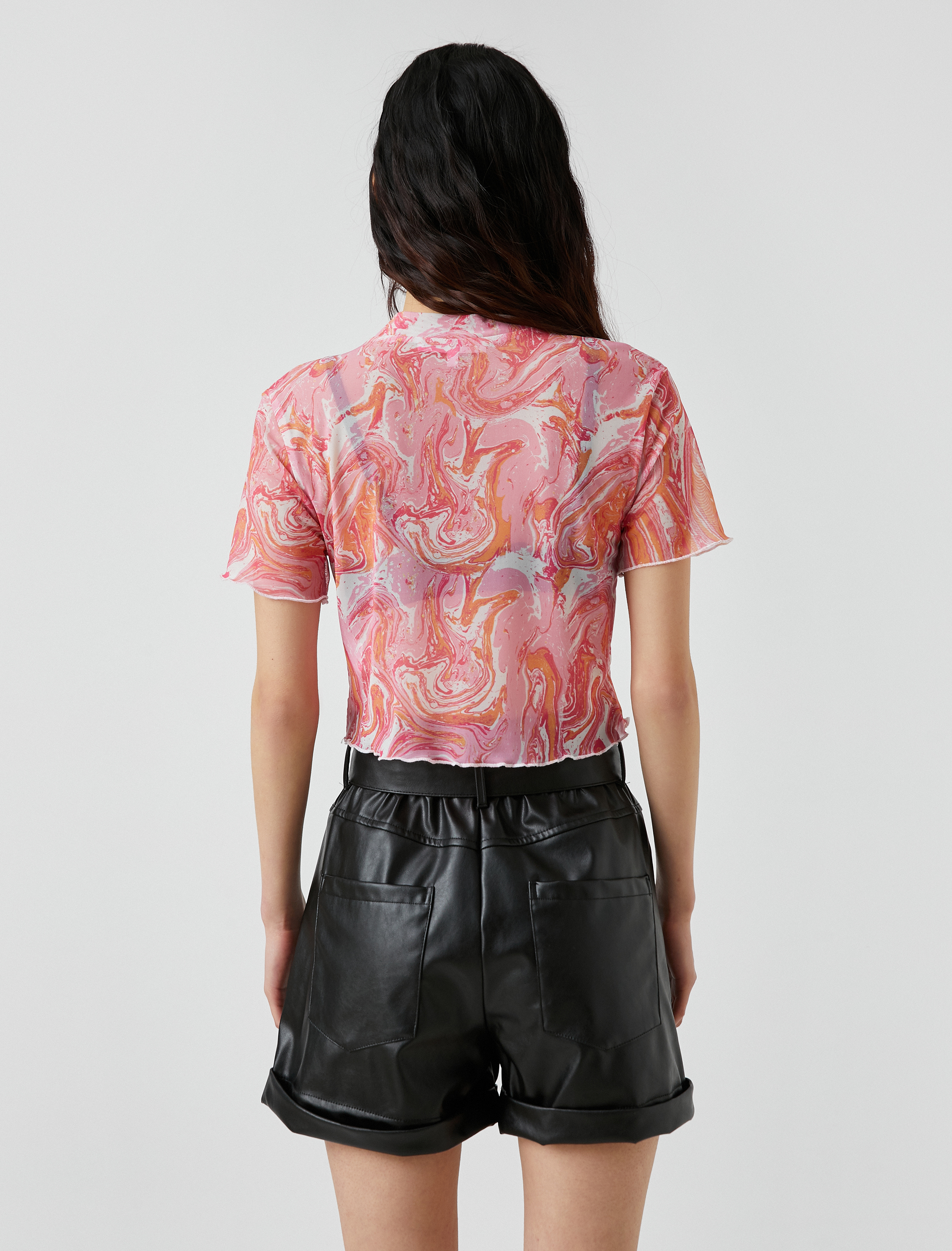   Baskılı Kısa Kollu Tişört