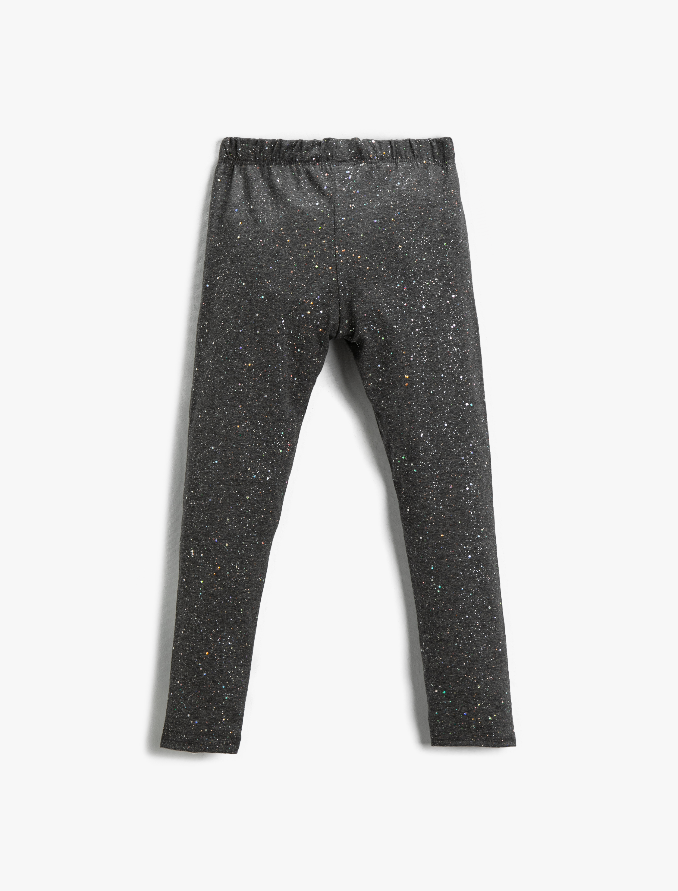  Kız Çocuk Parlak Tayt Beli Lastikli Pamuklu