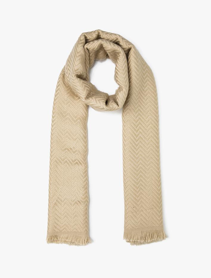 Kadın Dokulu Püsküllü Şal