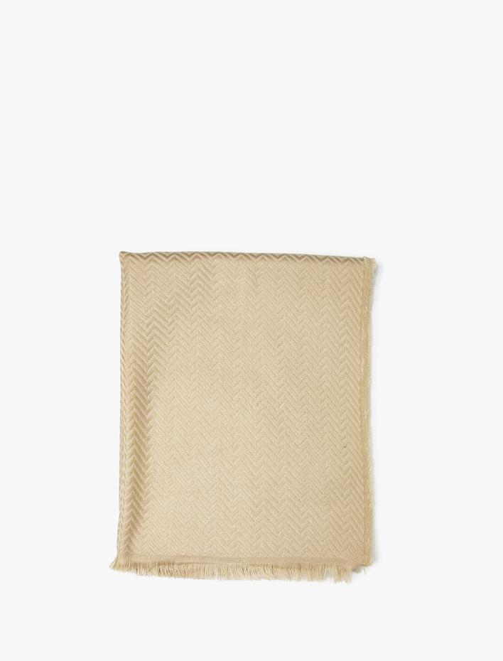 Kadın Dokulu Püsküllü Şal