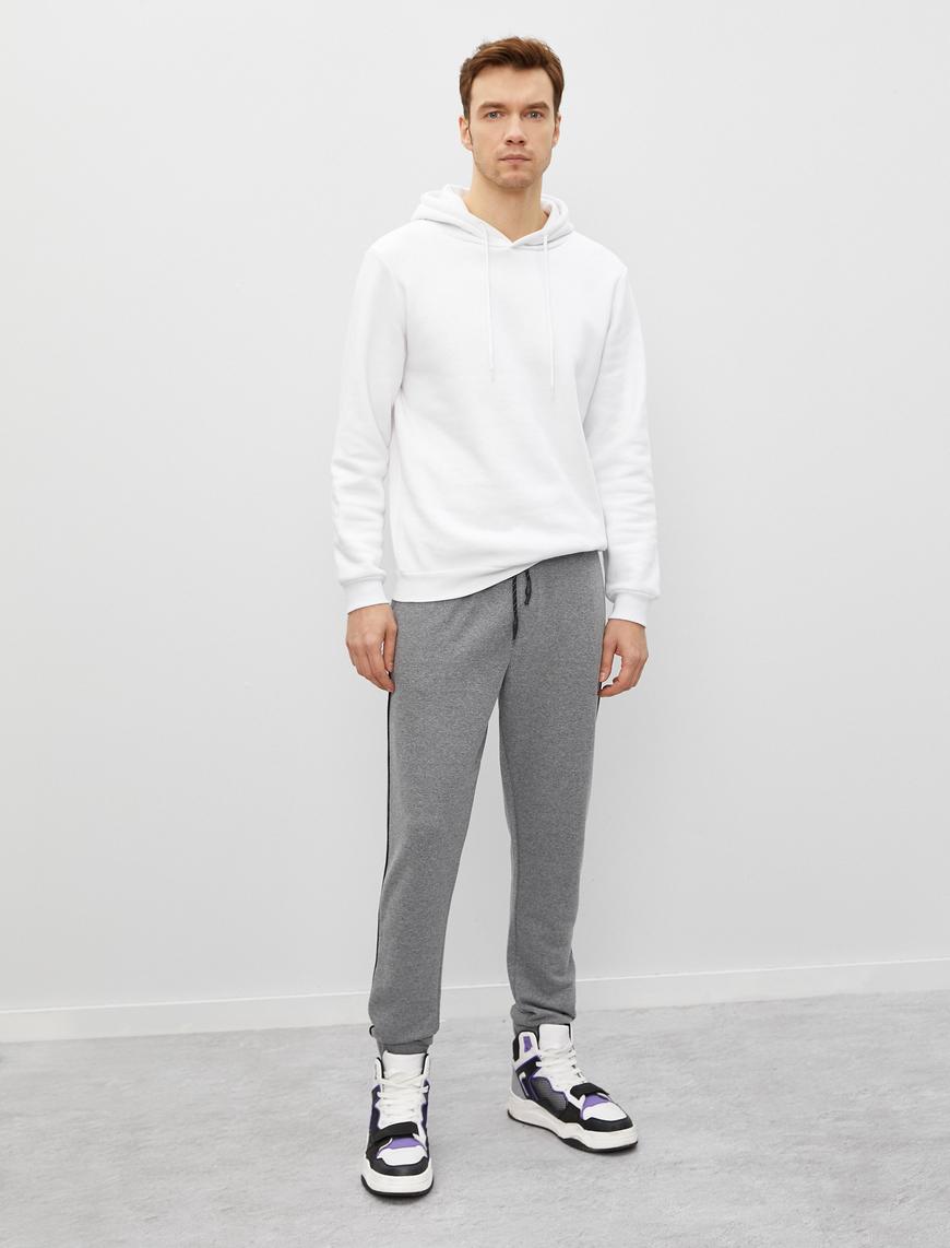   Cepli Şeritli Jogger Eşofman Altı