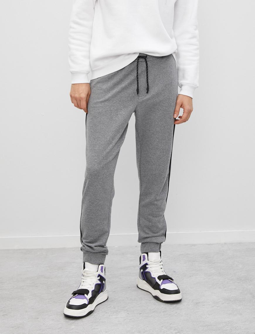   Cepli Şeritli Jogger Eşofman Altı