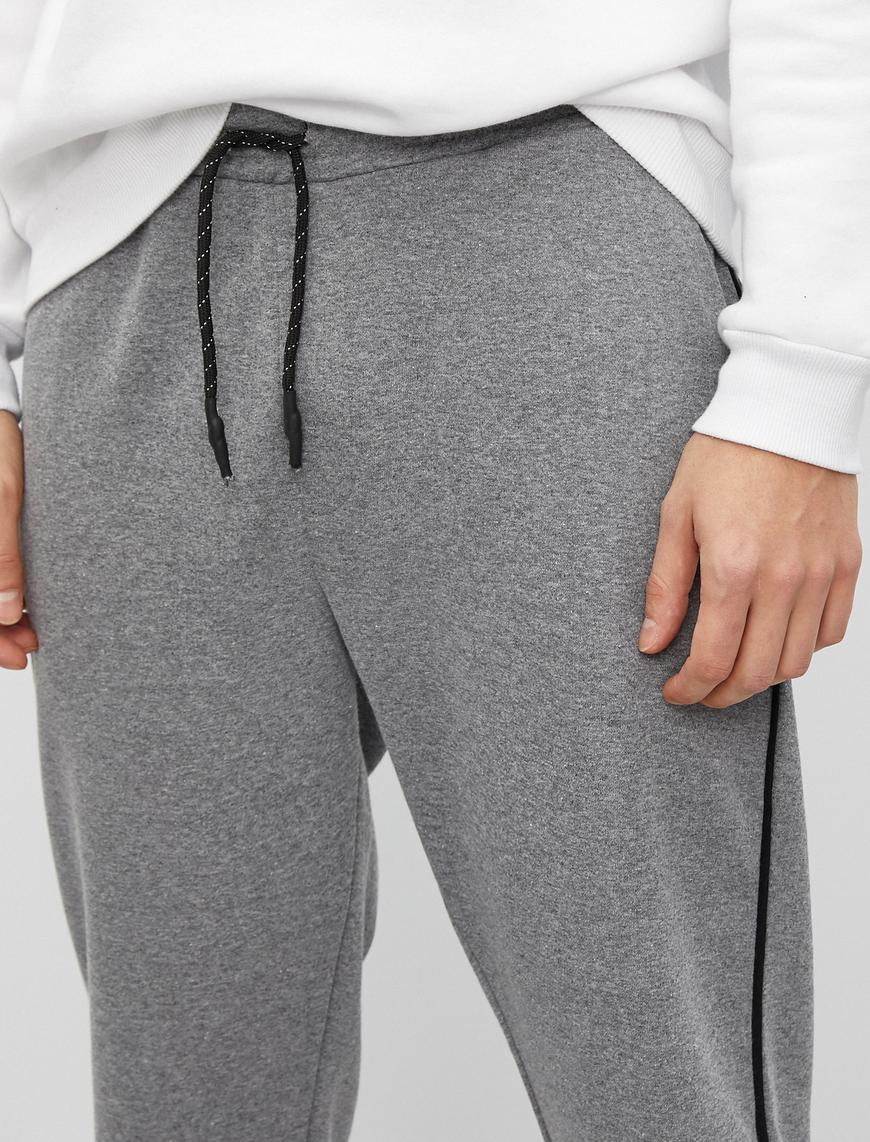   Cepli Şeritli Jogger Eşofman Altı