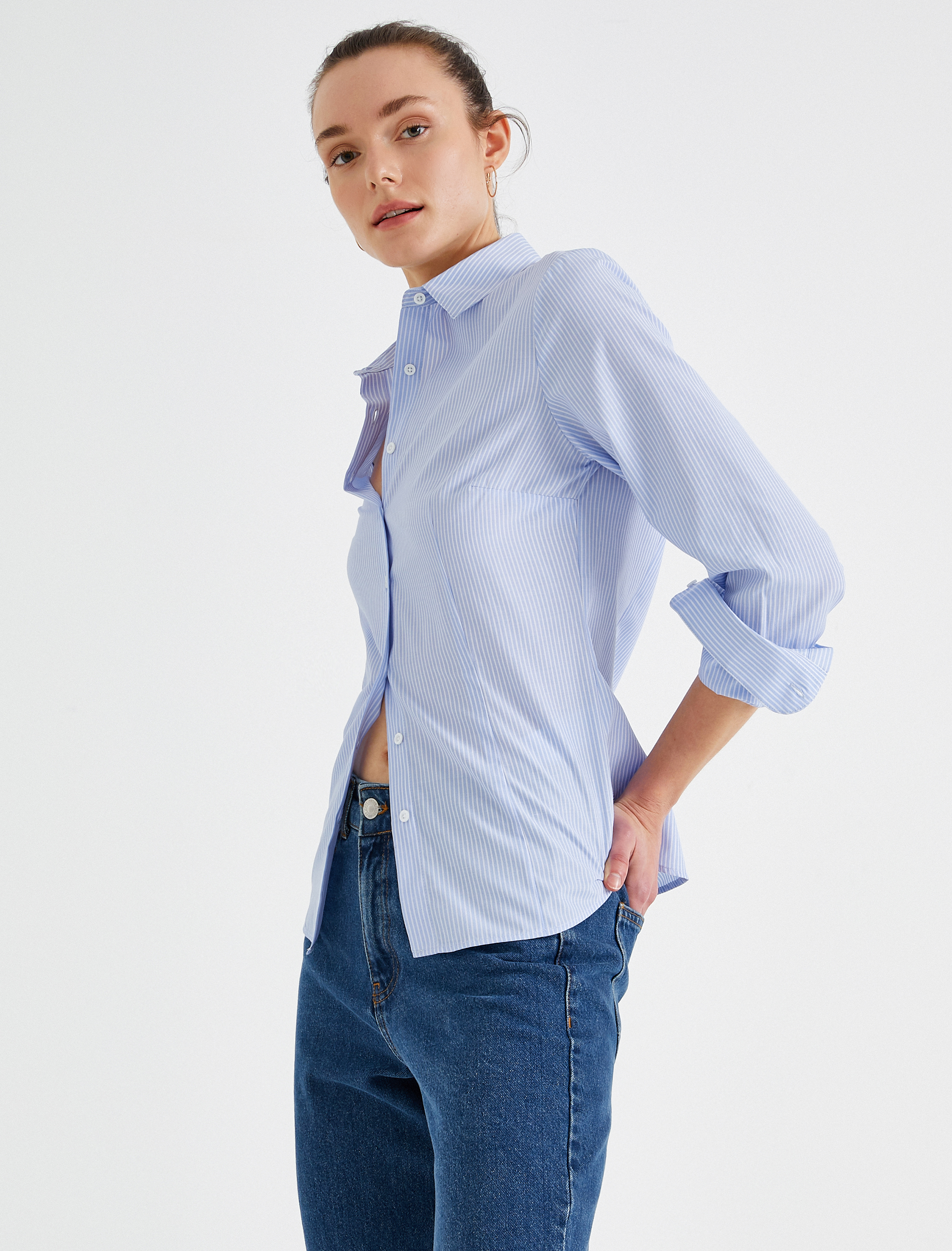   Çizgili Gömlek Pamuklu