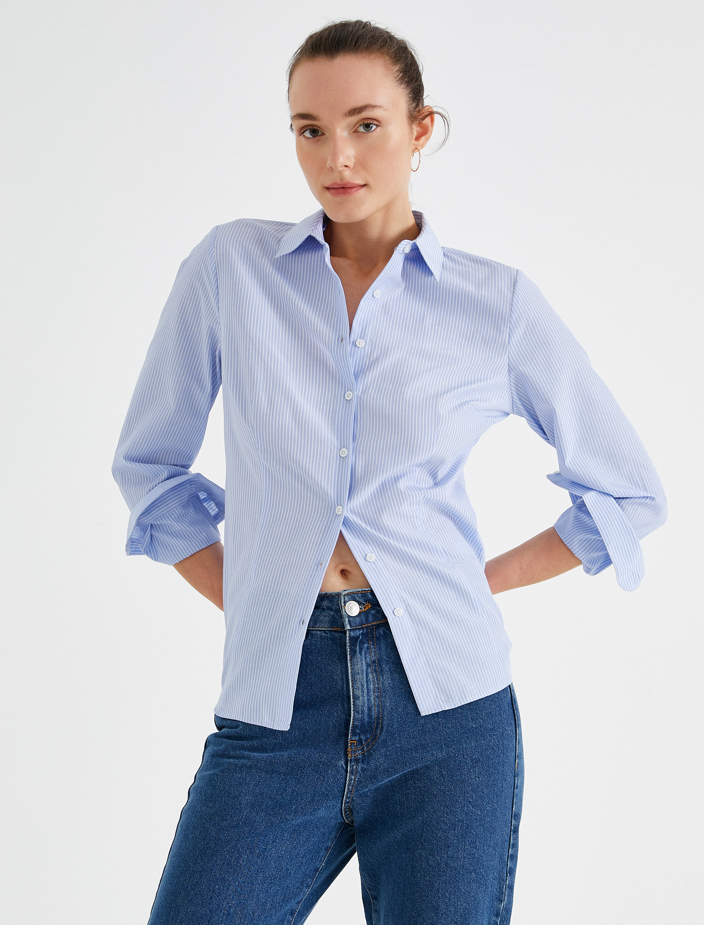   Çizgili Gömlek Pamuklu