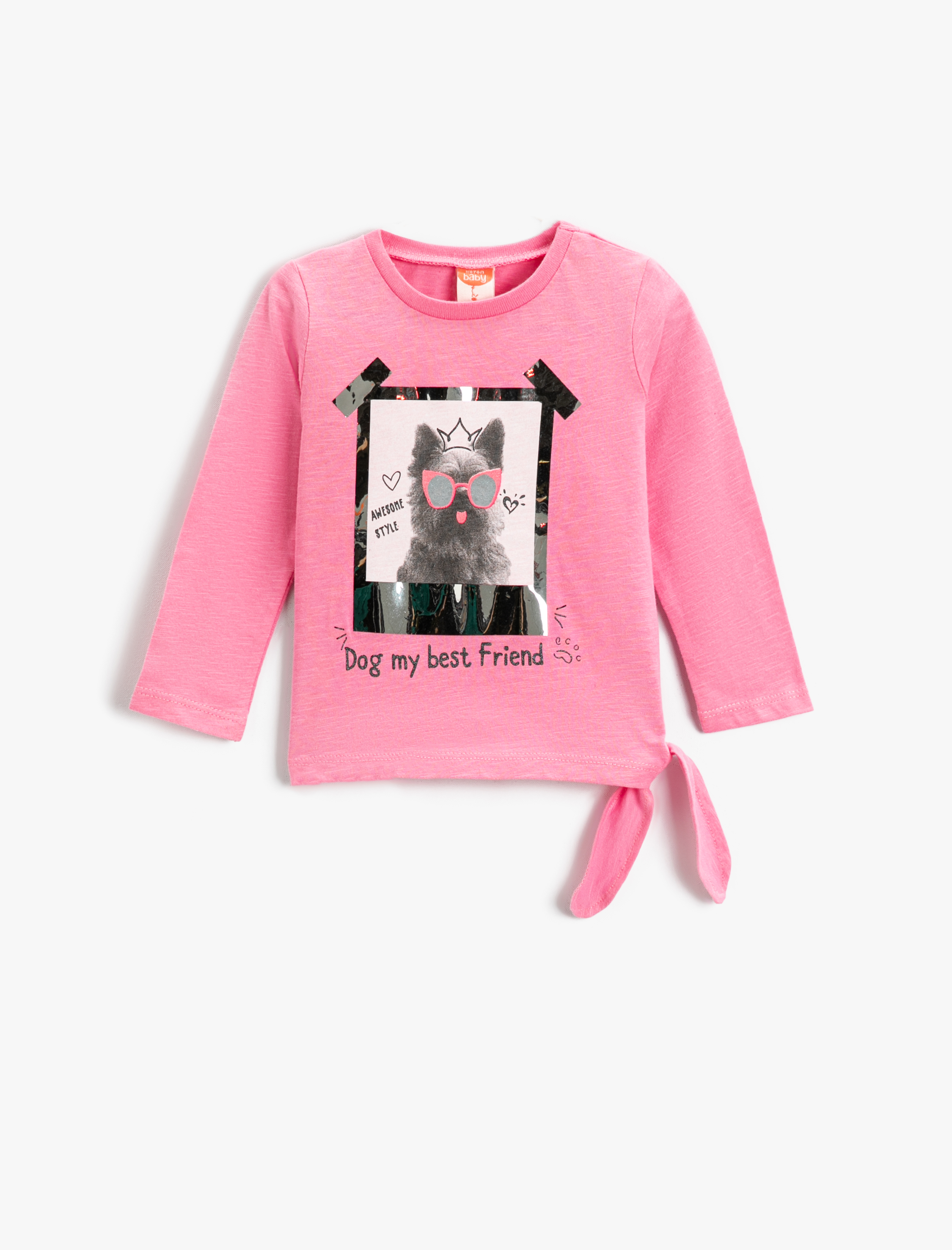  Kız Bebek Yazılı Baskılı Tişört