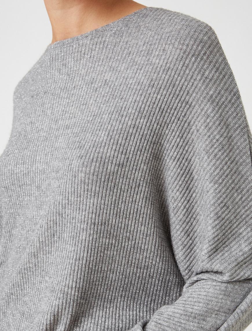  Bisiklet Yaka Oversize Kazak