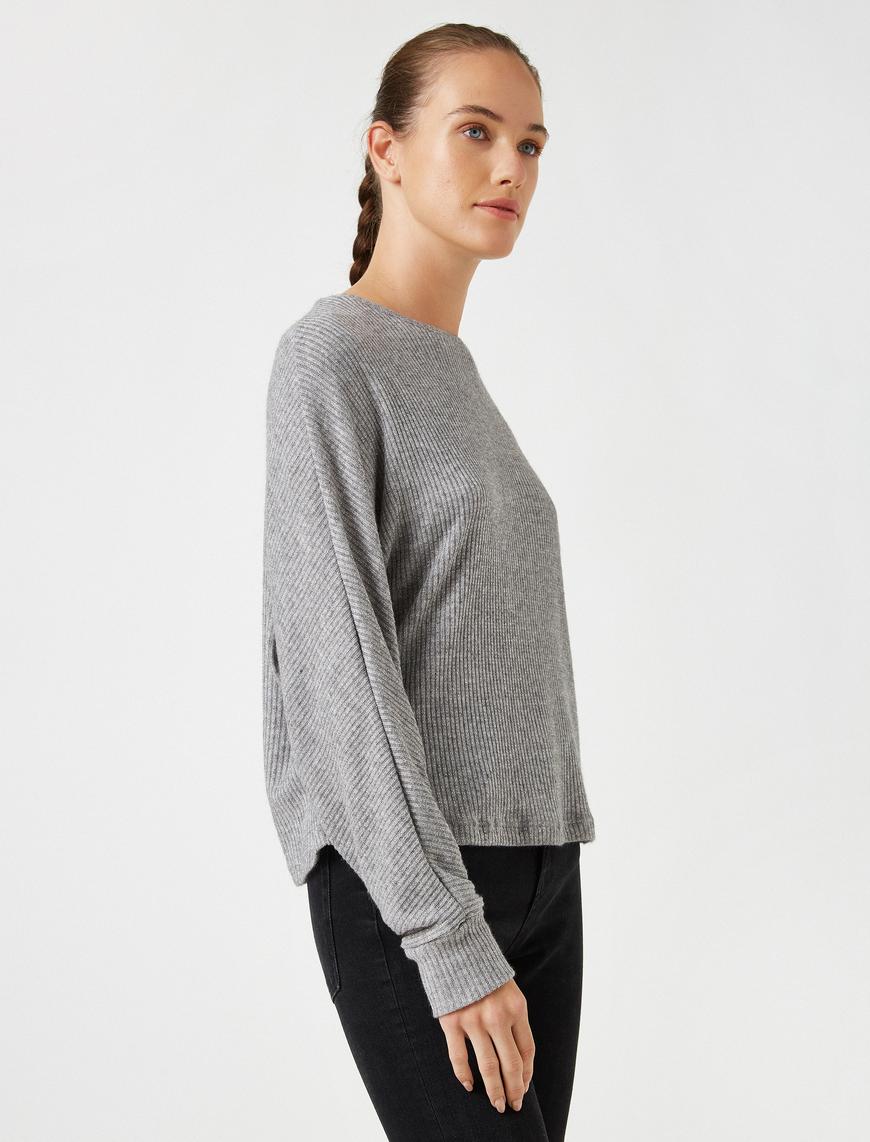   Bisiklet Yaka Oversize Kazak
