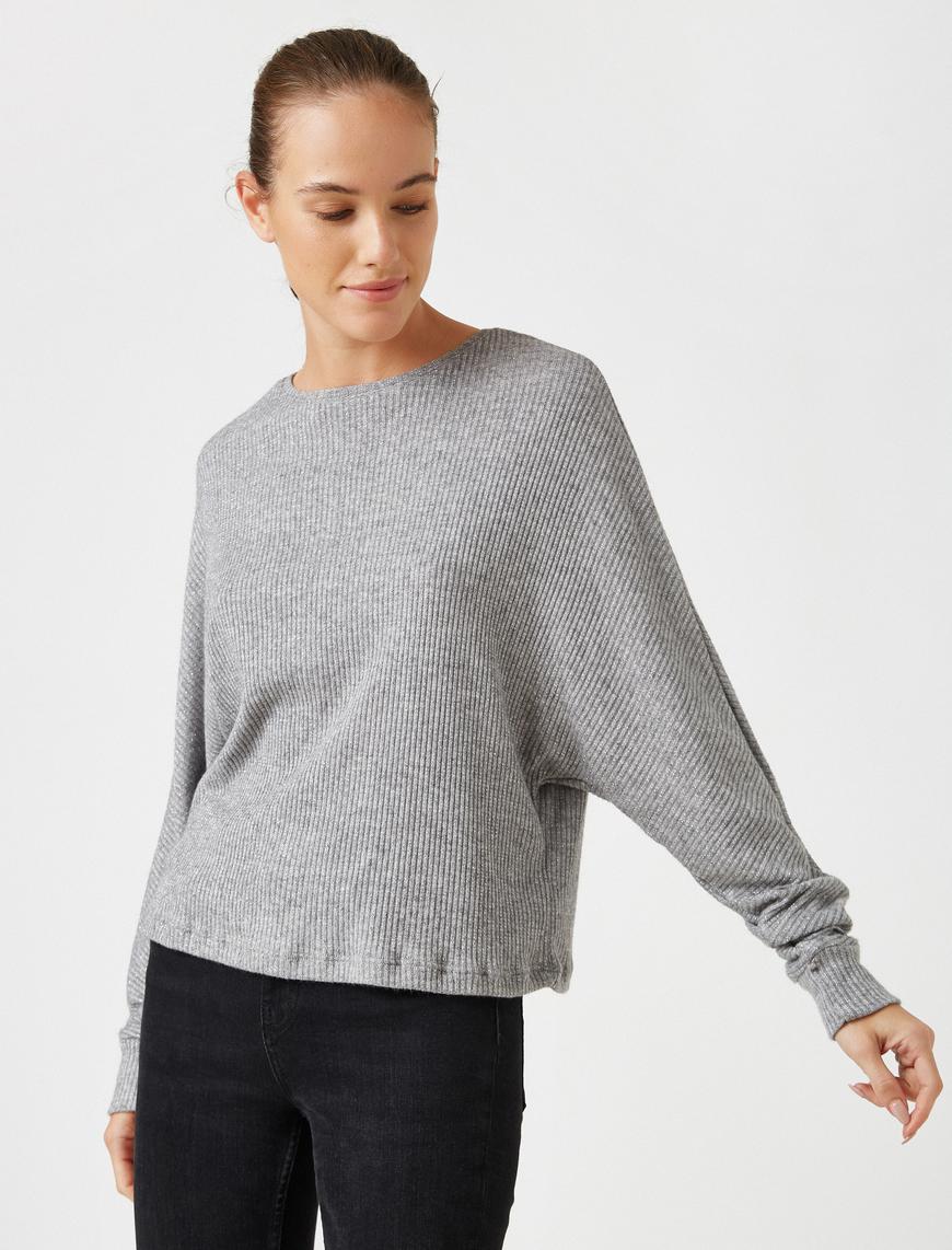   Bisiklet Yaka Oversize Kazak