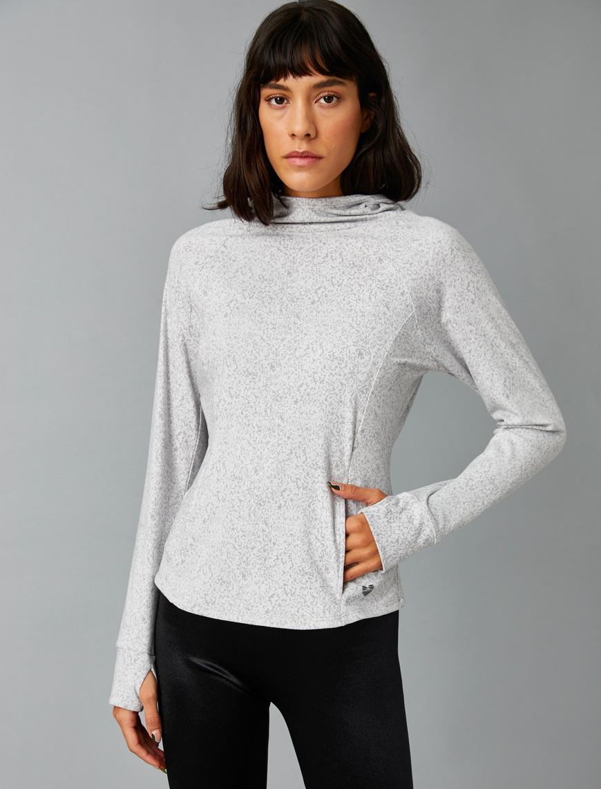   Kapüşonlu Spor Sweatshirt