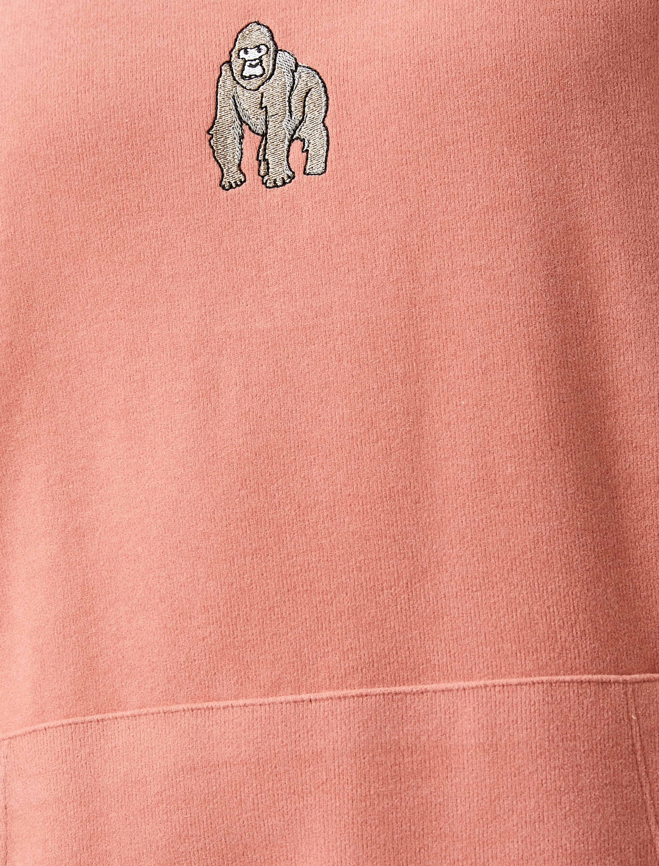   Goril İşlemeli Kapüşonlu Sweatshirt