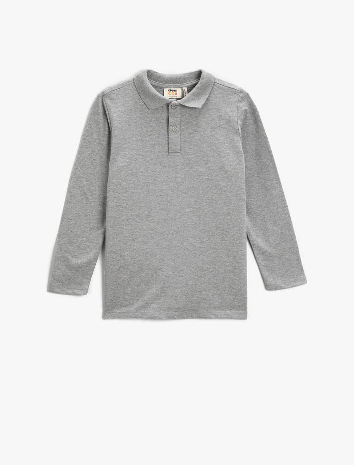Erkek Çocuk Polo Yaka Basic Tişört