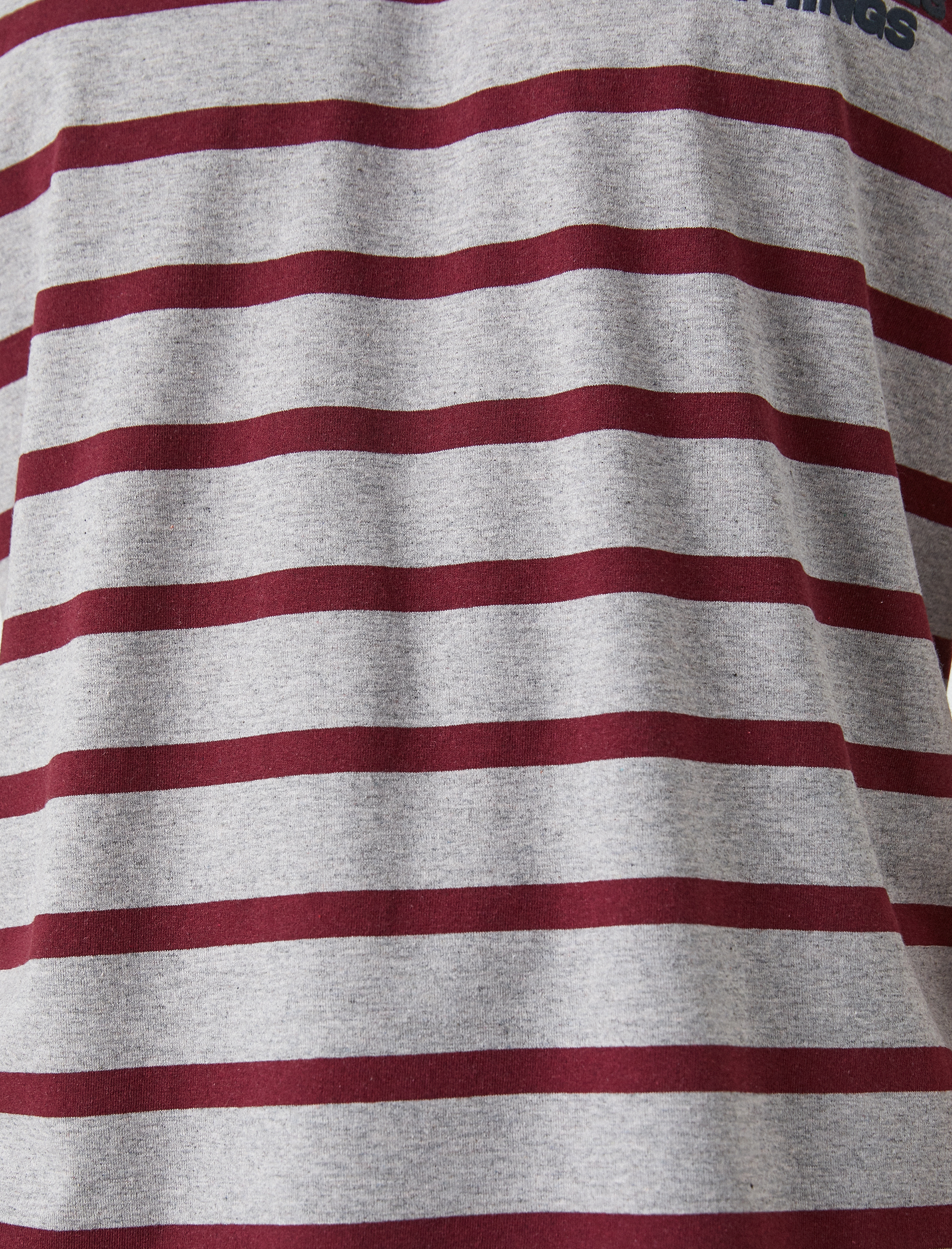   Baskılı Çizgili Tişört