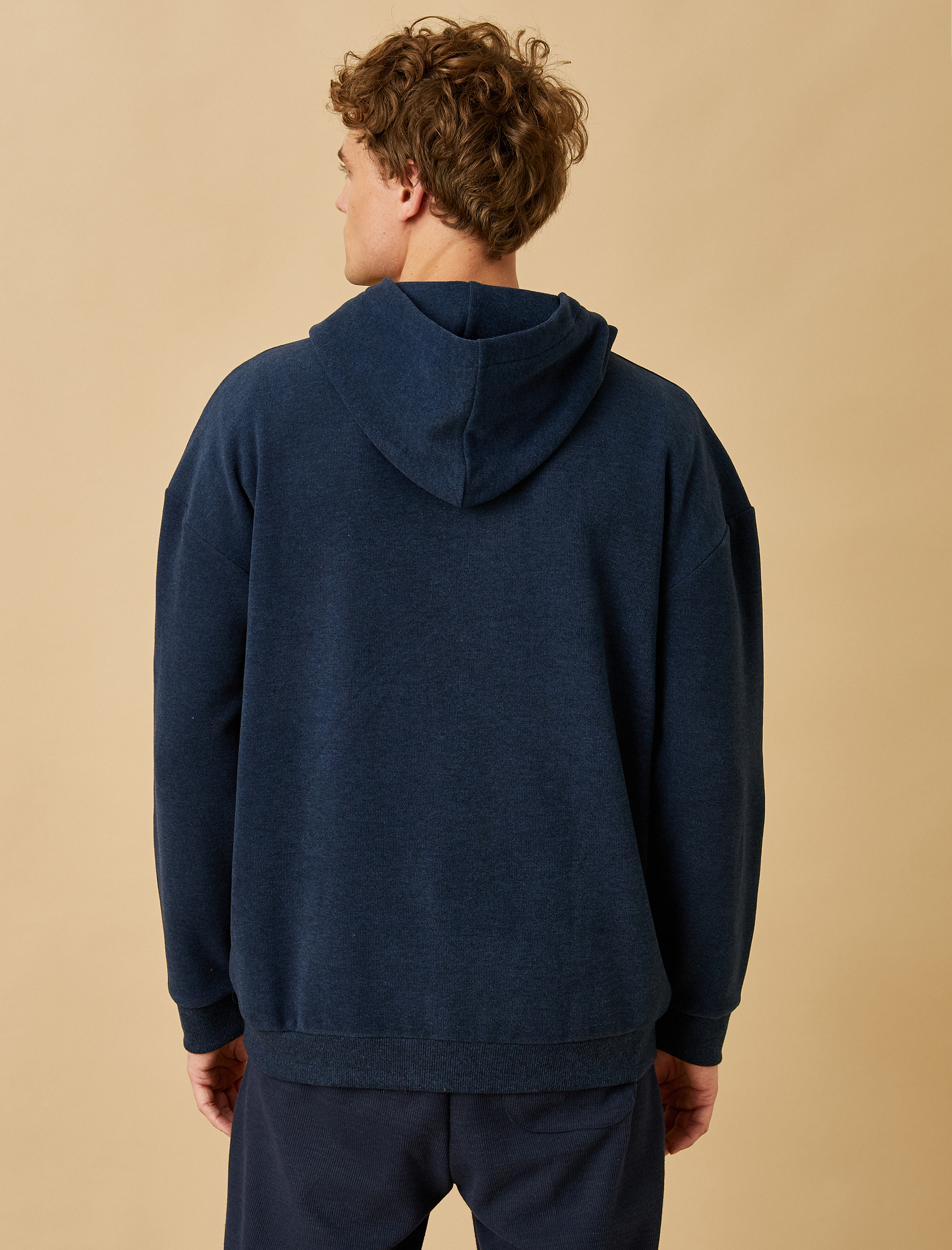   Gergedan İşlemeli Kapşonlu Sweatshirt