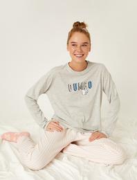 Dumbo Lisanslı Baskılı Uzun Kollu Pijama Takımı