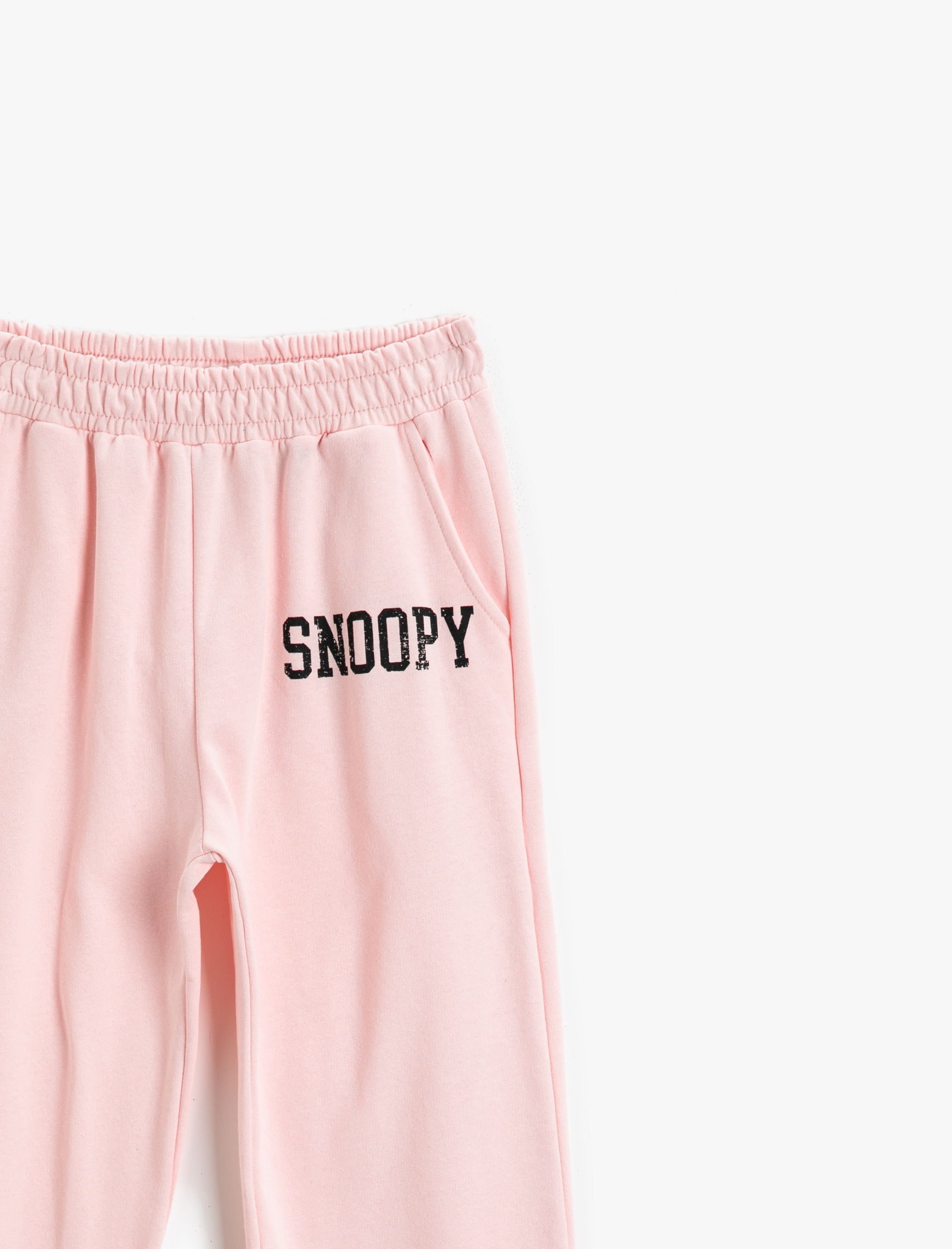  Kız Çocuk Snoopy Lisanslı Baskılı Eşofman Altı Pamuklu