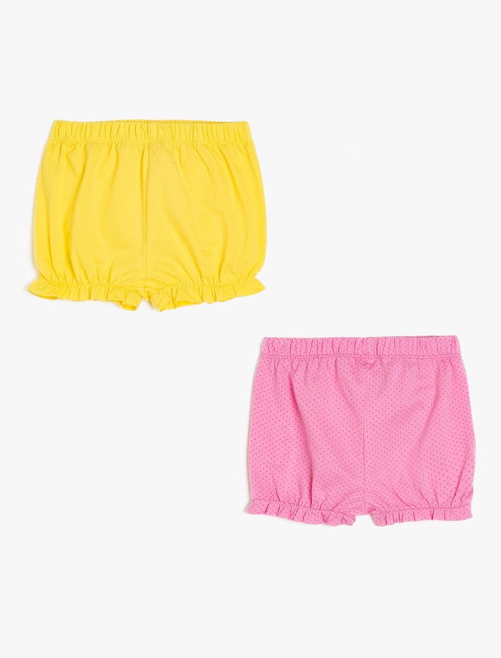 Kız Bebek 2'li Şort Desenli