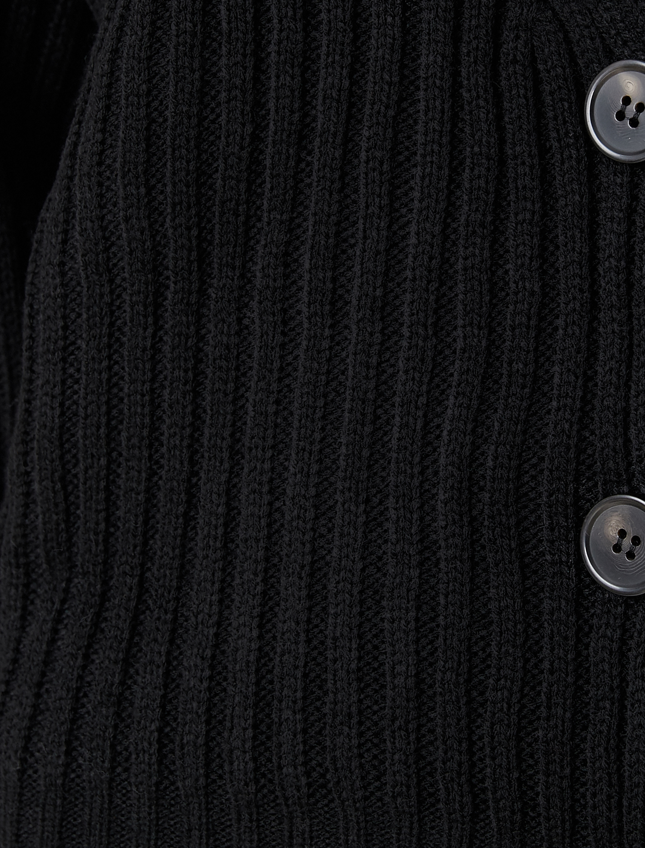   V Yaka Düğmeli Uzun Kollu Hırka