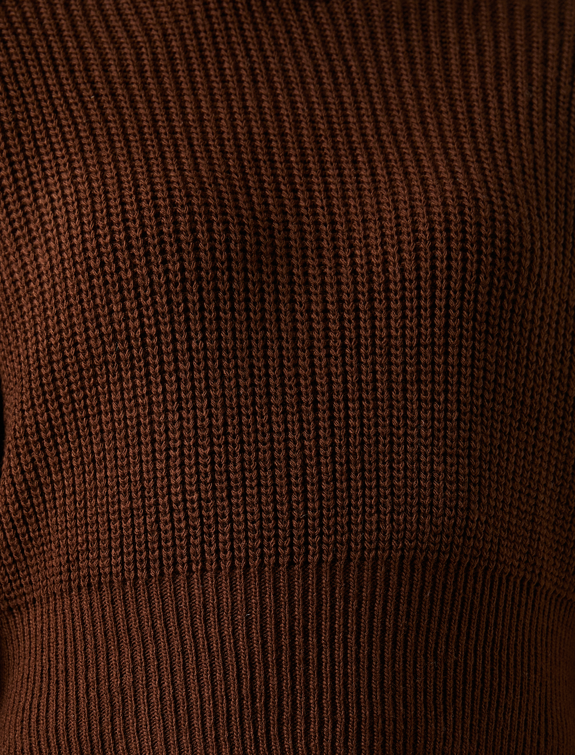   Oversize Balıkçı Yaka Kazak Triko Uzun Kollu Kaşmir Dokulu