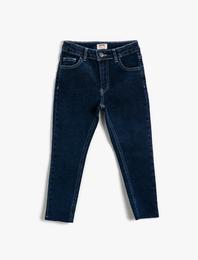 Kot Pantolon Pamuklu Cepli - Regular Jean