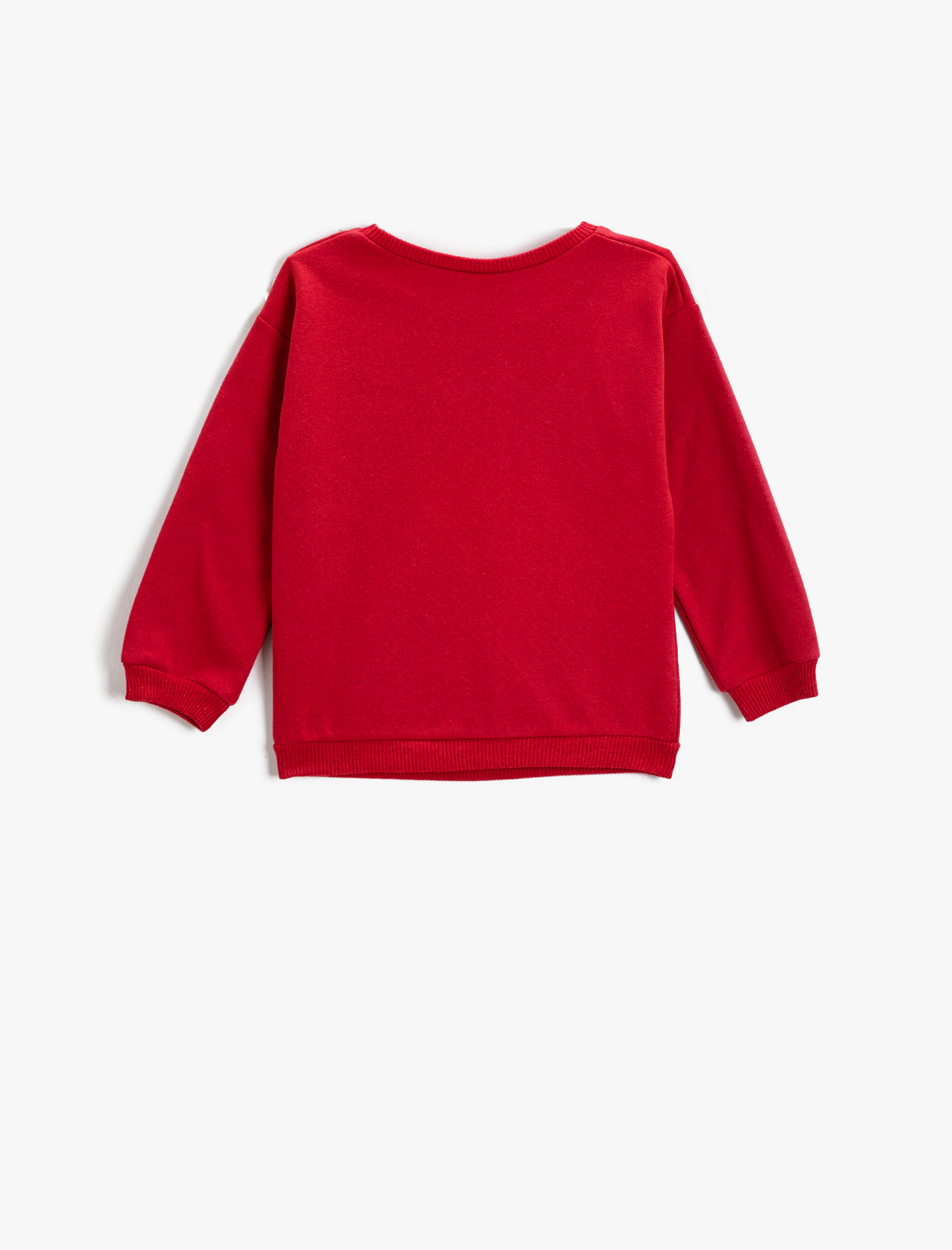 Kız Bebek Yılbaşı Temalı Sweatshirt Bisiklet Yaka Pamuklu