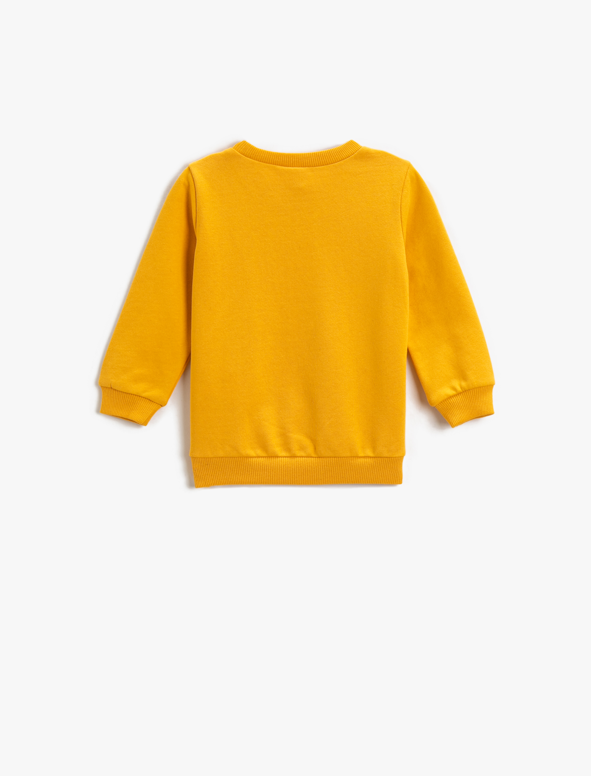  Erkek Bebek Baskılı Sweatshirt Bisiklet Yaka Pamuklu