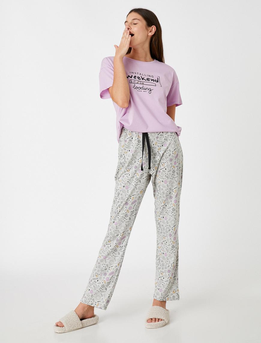   Baskılı Pijama Takımı