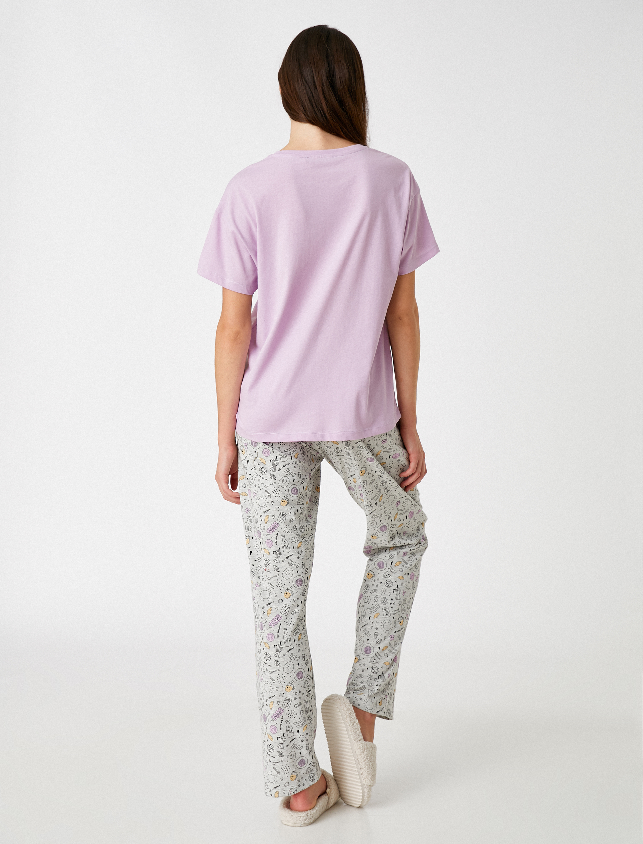   Baskılı Pijama Takımı