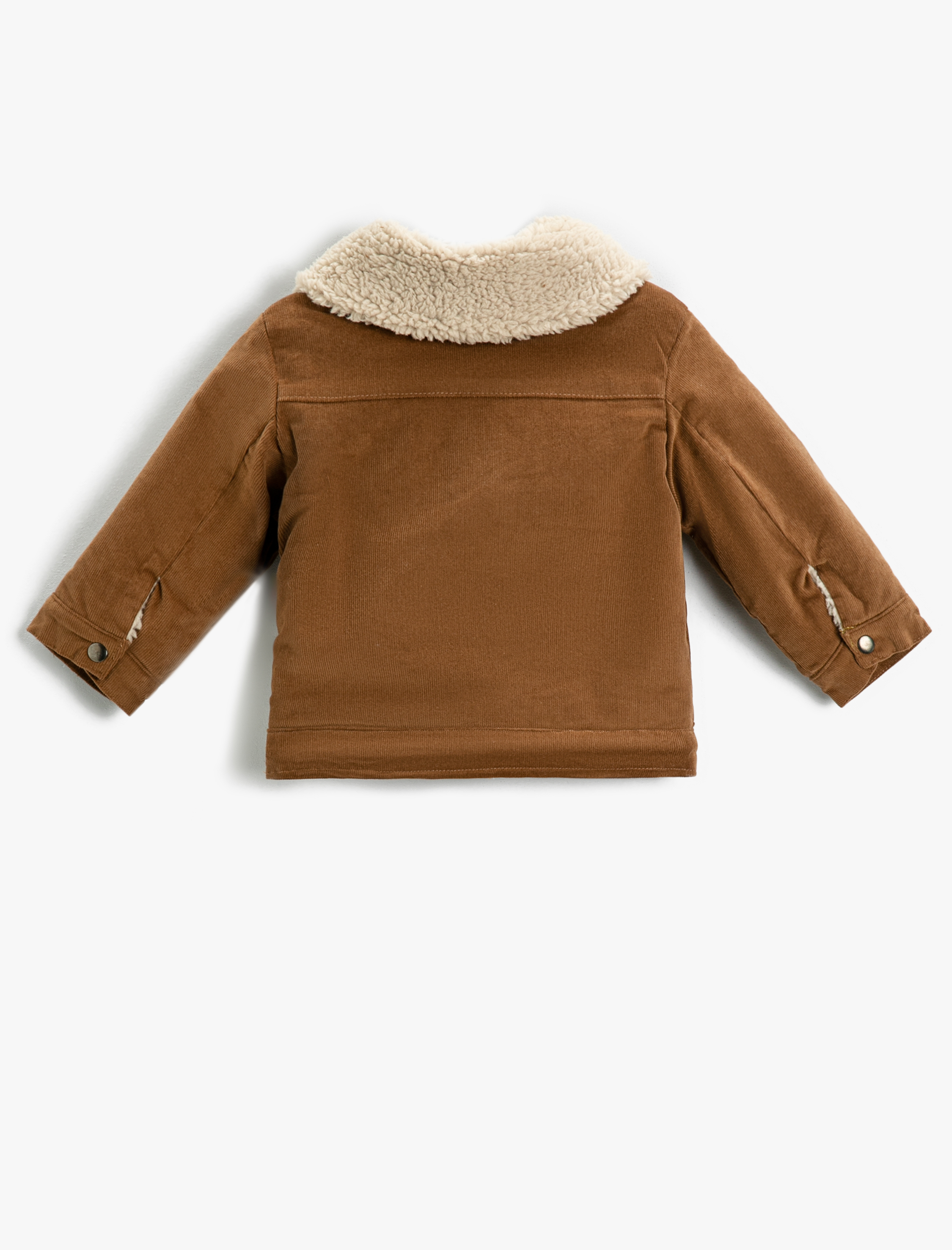  Erkek Bebek Kadife İçi Peluş Kaban Pamuklu