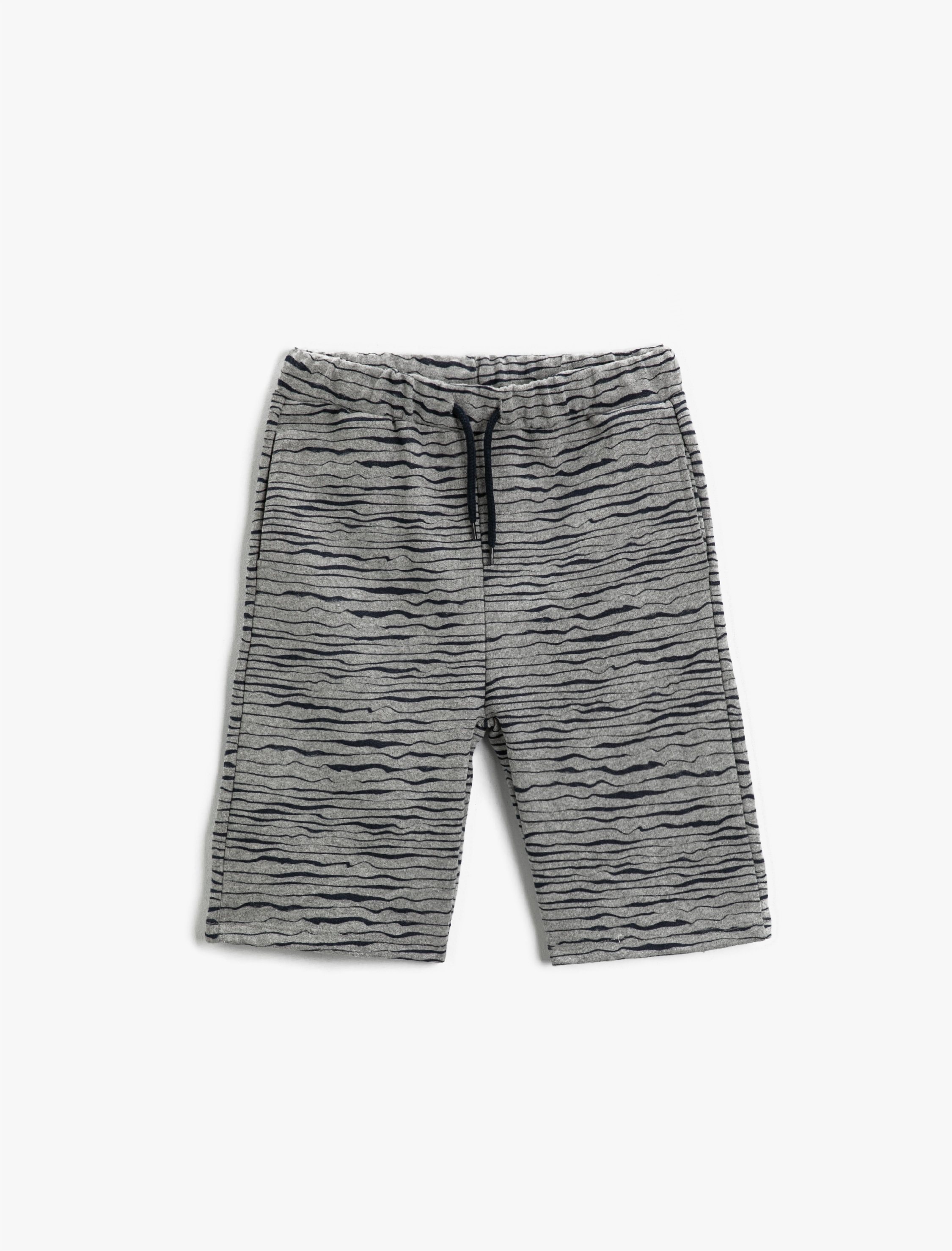  Erkek Çocuk Çizgili Bağcıklı Şort