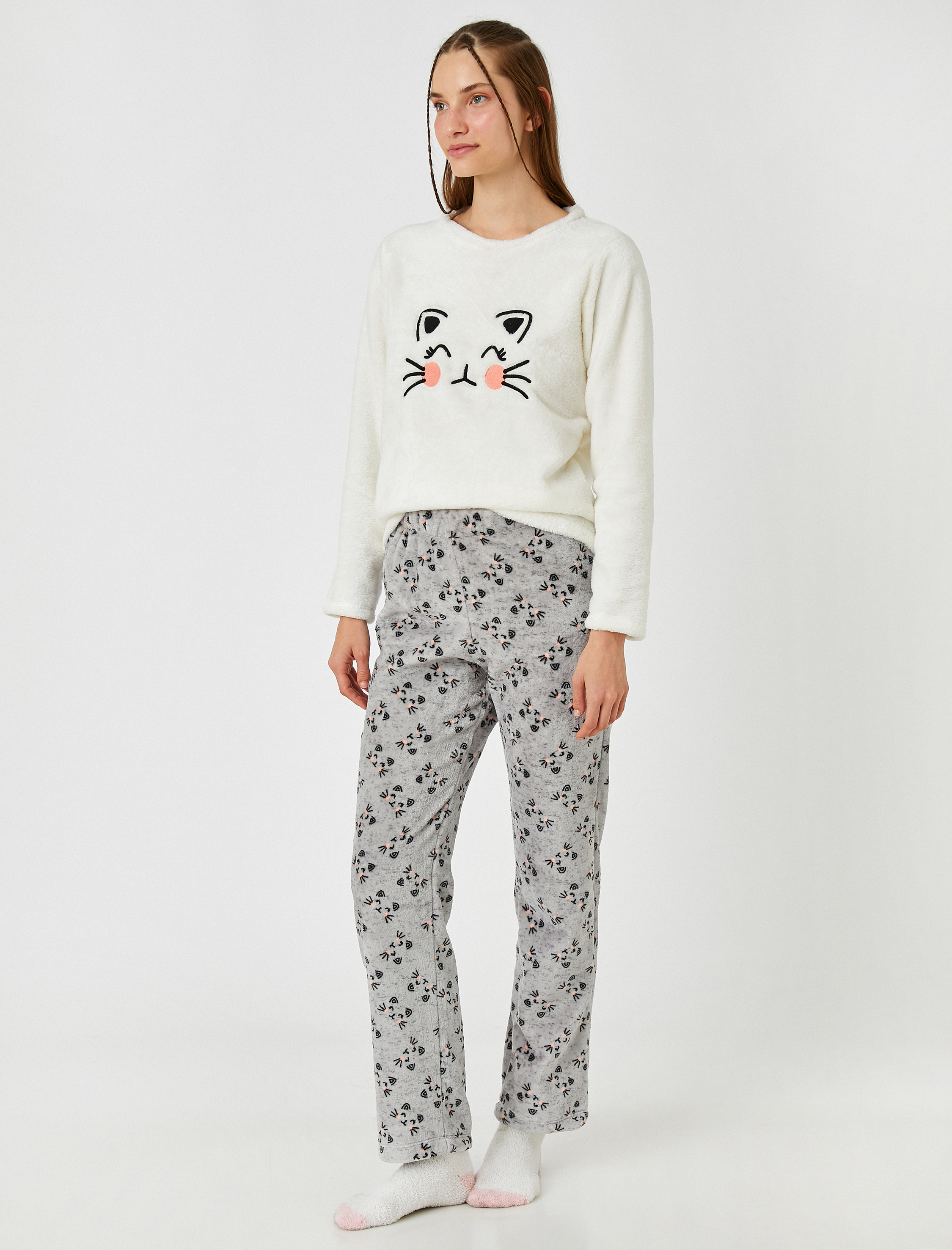   Polar Pijama Takımı İşlemeli