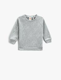 Basic Sweatshirt Bisiklet Yaka