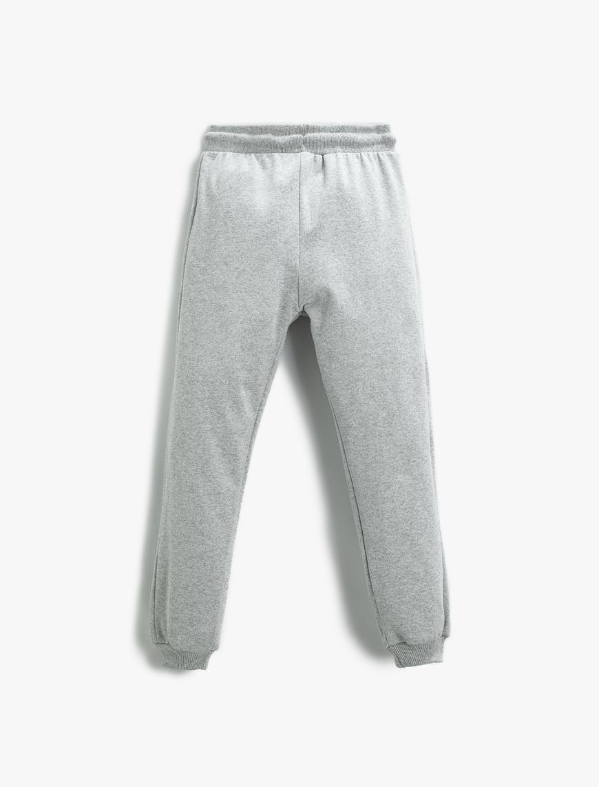  Erkek Çocuk Basic Jogger Eşofman Altı Beli Lastikli