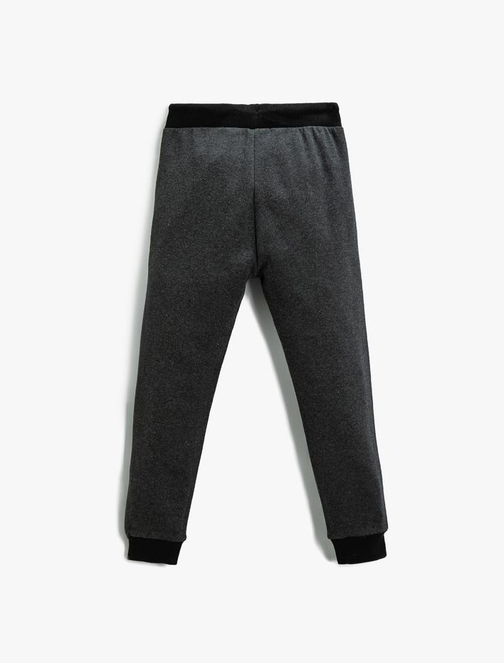 Erkek Çocuk Baskılı Jogger Eşofman Altı Beli Bağlamalı