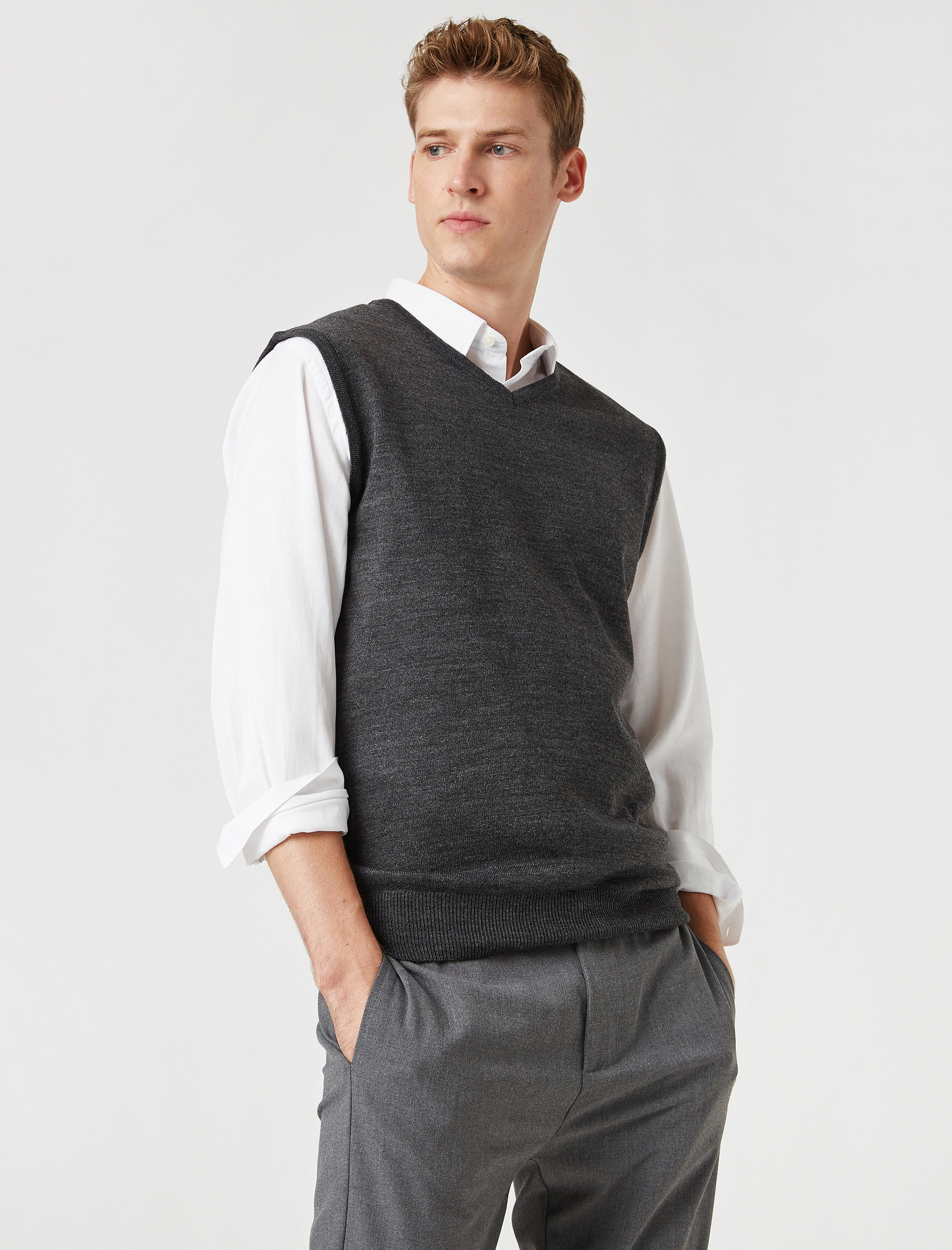 Triko Süveter V Yaka