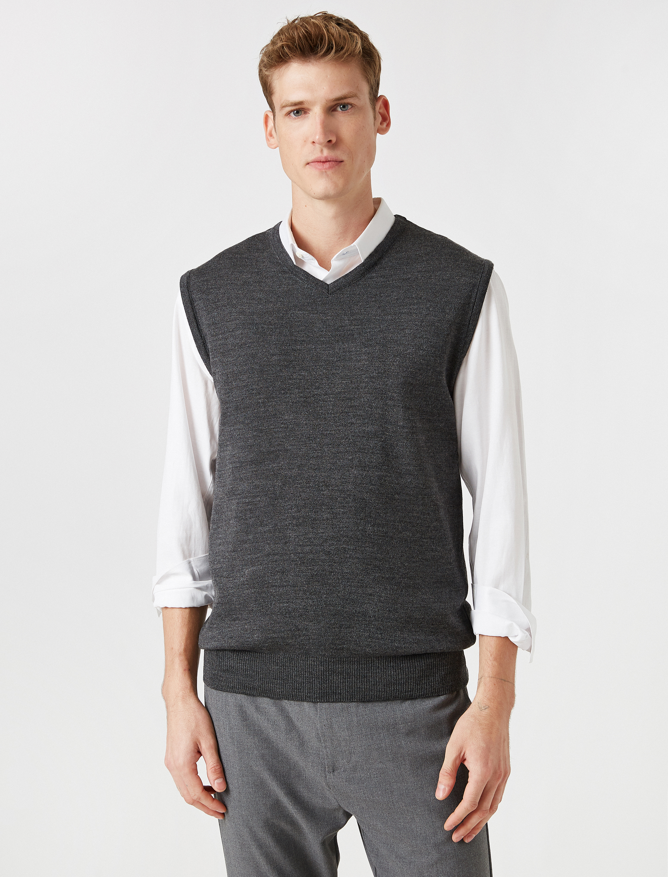 Triko Süveter V Yaka