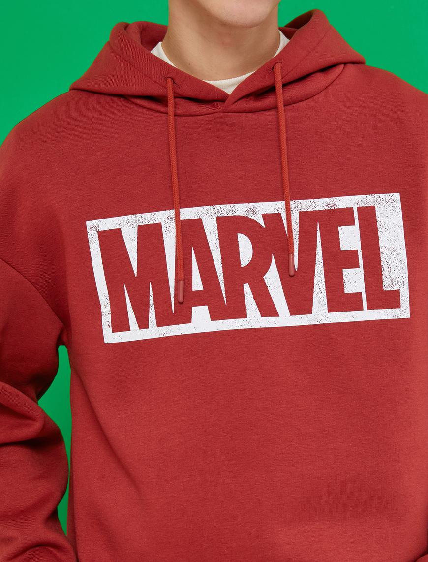   Marvel Sweatshirt Şardonlu Lisanslı Baskılı