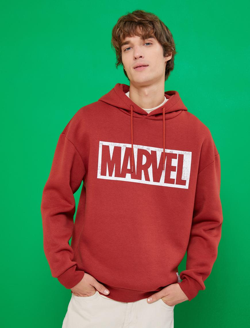   Marvel Sweatshirt Şardonlu Lisanslı Baskılı