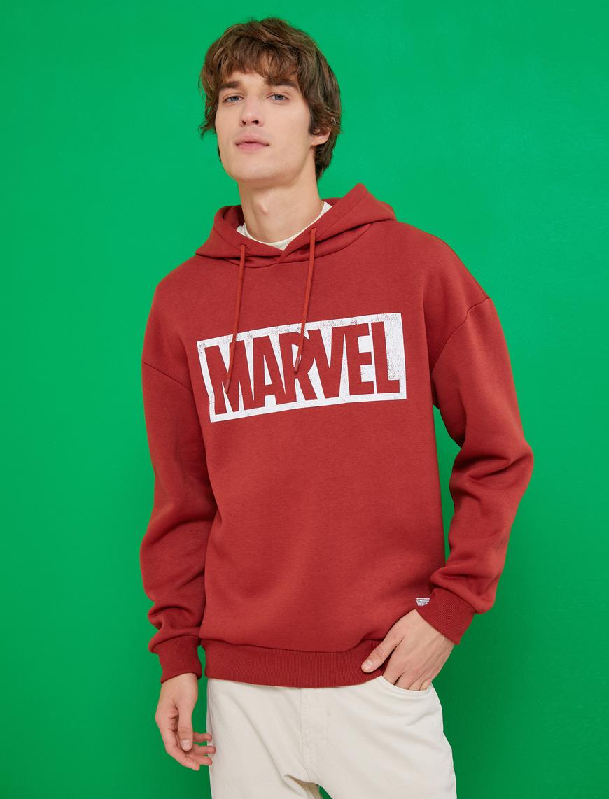   Marvel Sweatshirt Şardonlu Lisanslı Baskılı