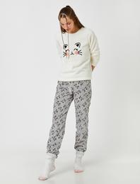 Polar Pijama Takımı İşlemeli