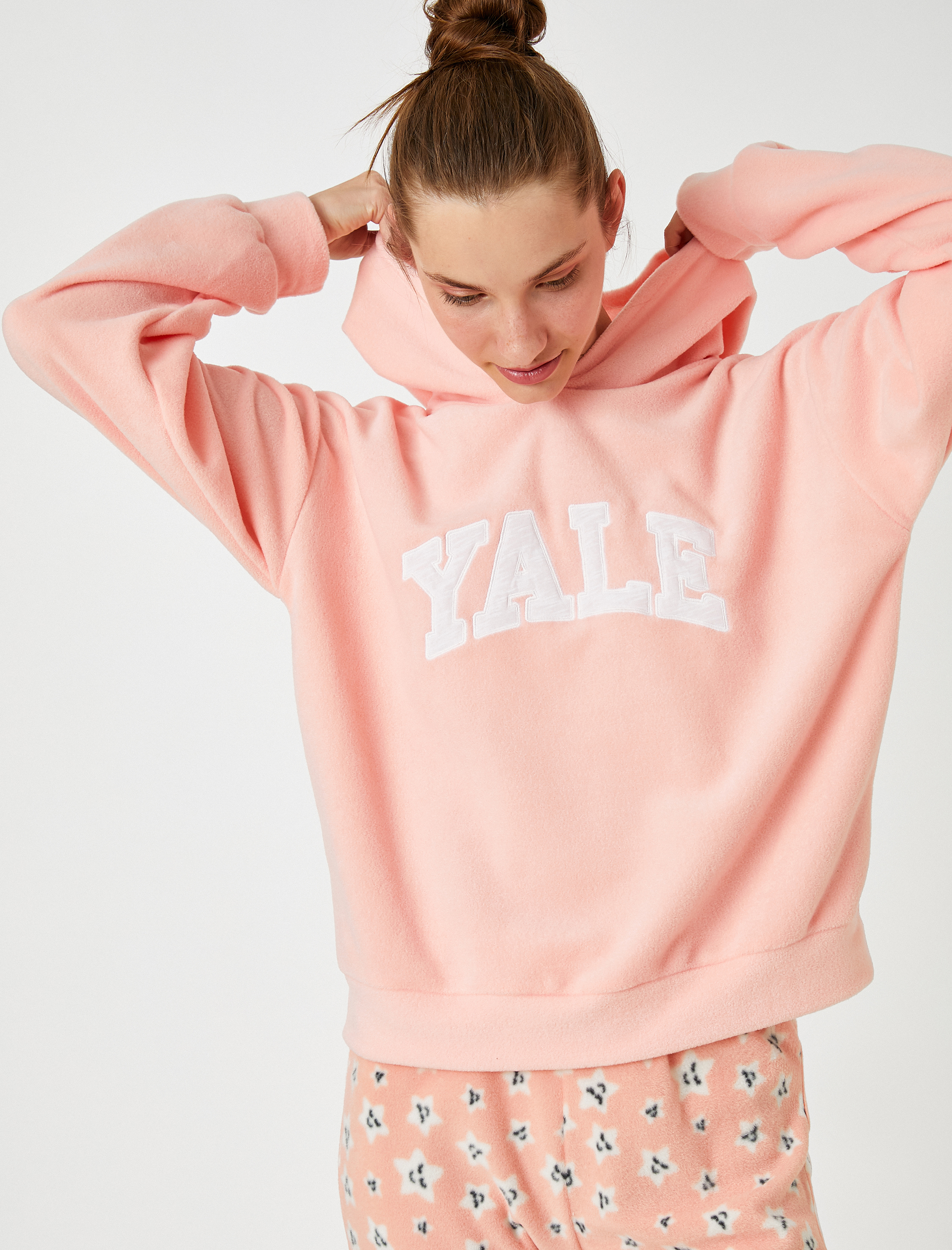   İşlemeli Kapüşonlu Sweatshirt