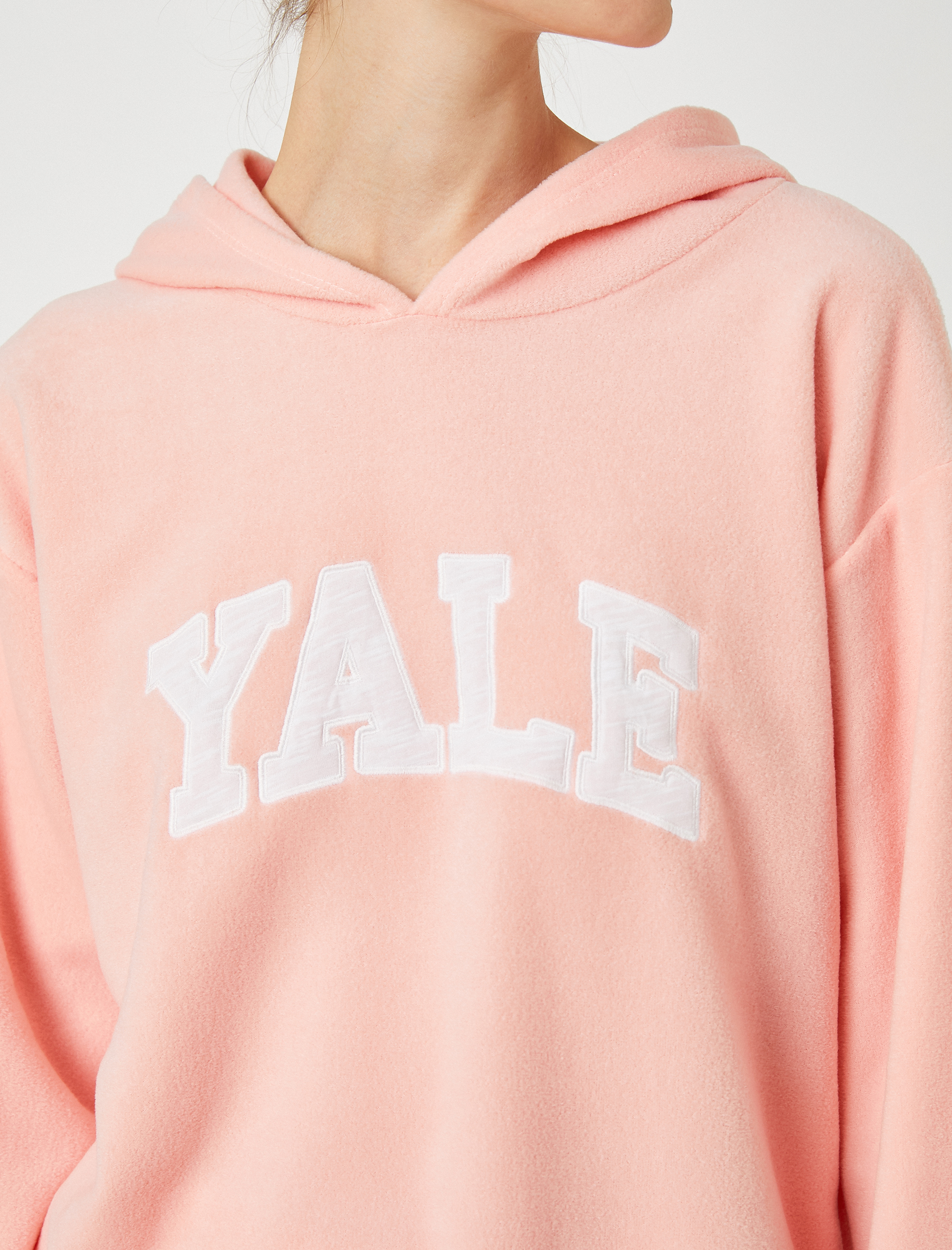   İşlemeli Kapüşonlu Sweatshirt