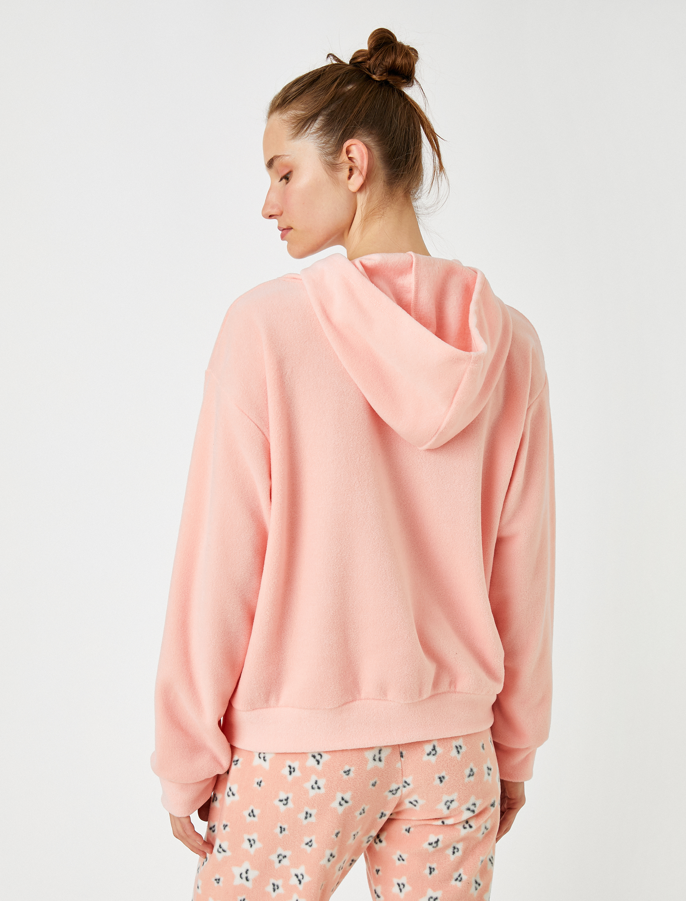   İşlemeli Kapüşonlu Sweatshirt