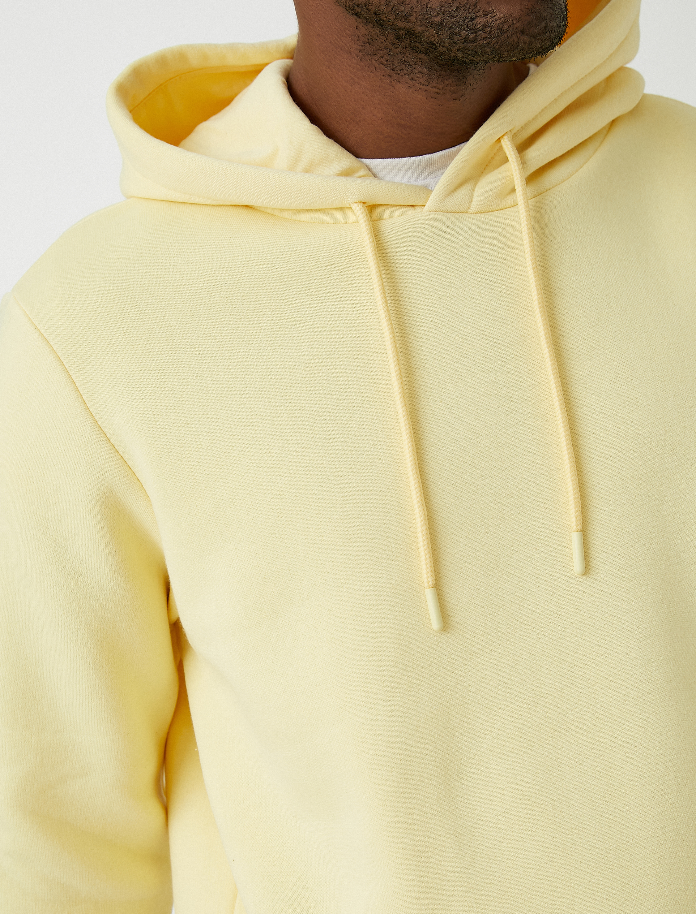   Basic Şardonlu Kapşonlu Sweatshirt