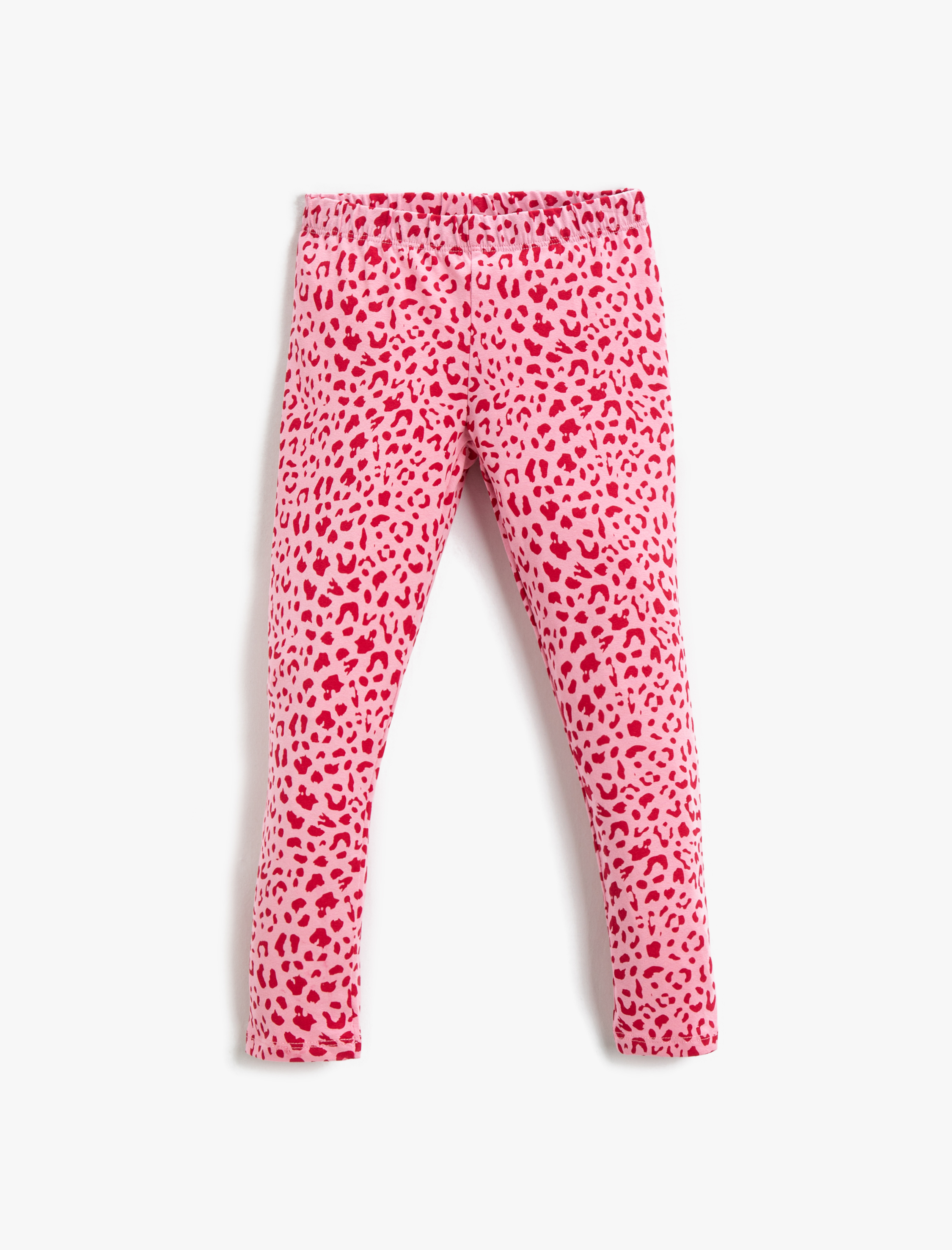  Kız Çocuk Leopar Desenli Tayt Pamuklu