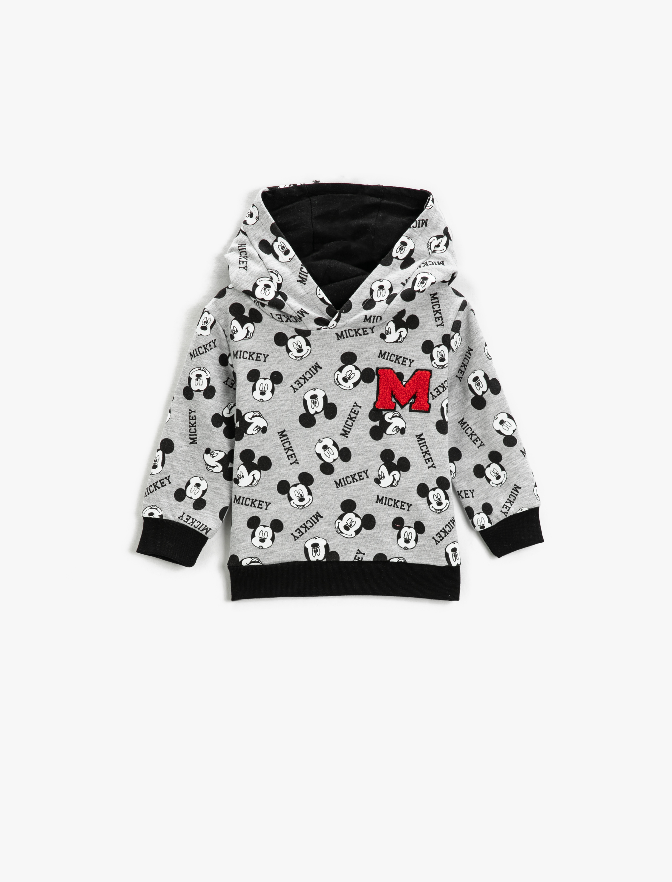  Erkek Bebek Minnie Mouse Baskılı Lisanslı Kapüşonlu Sweatshirt
