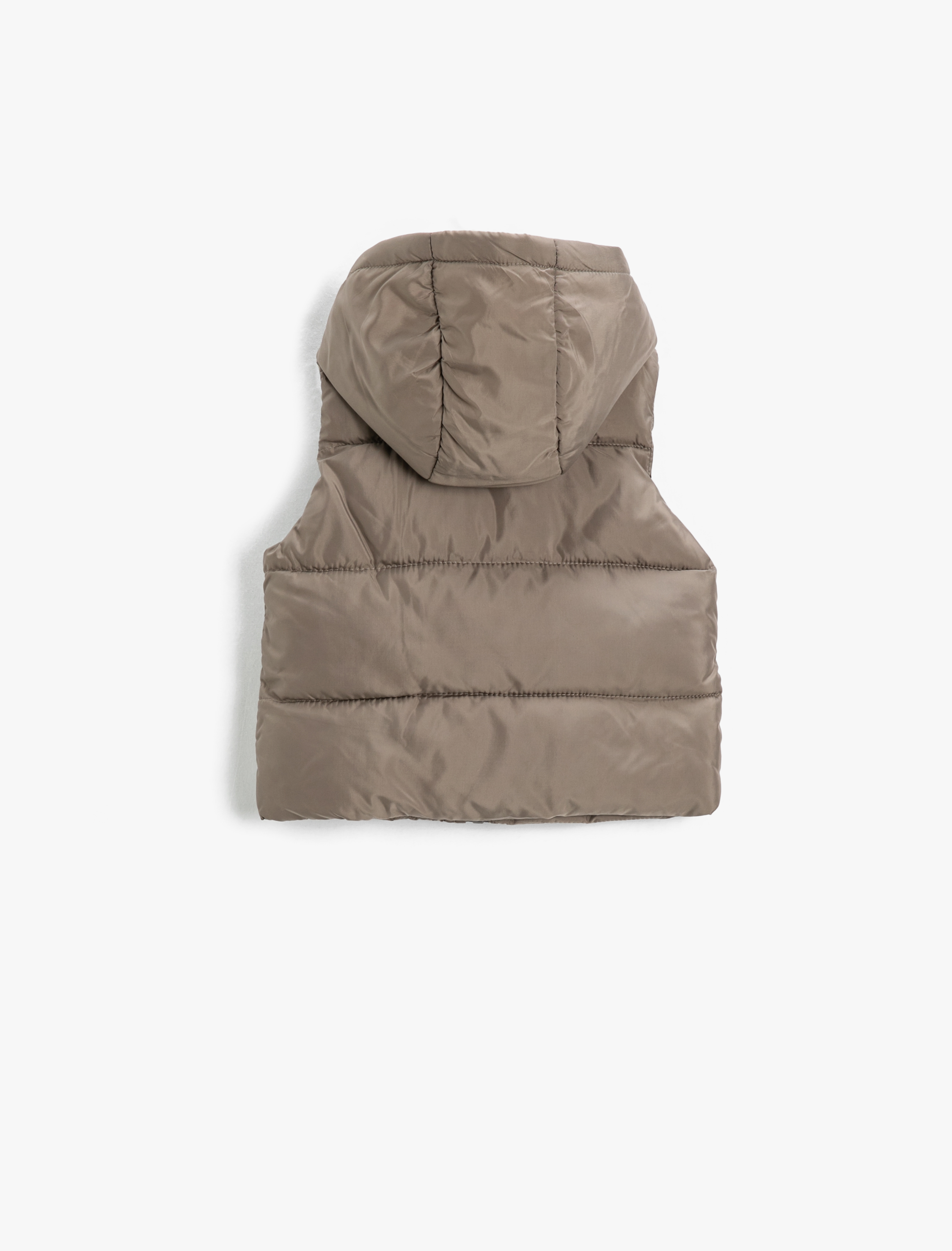  Erkek Bebek Şişme Yelek Kapüşonlu İçi Polar Astarlı Cepli