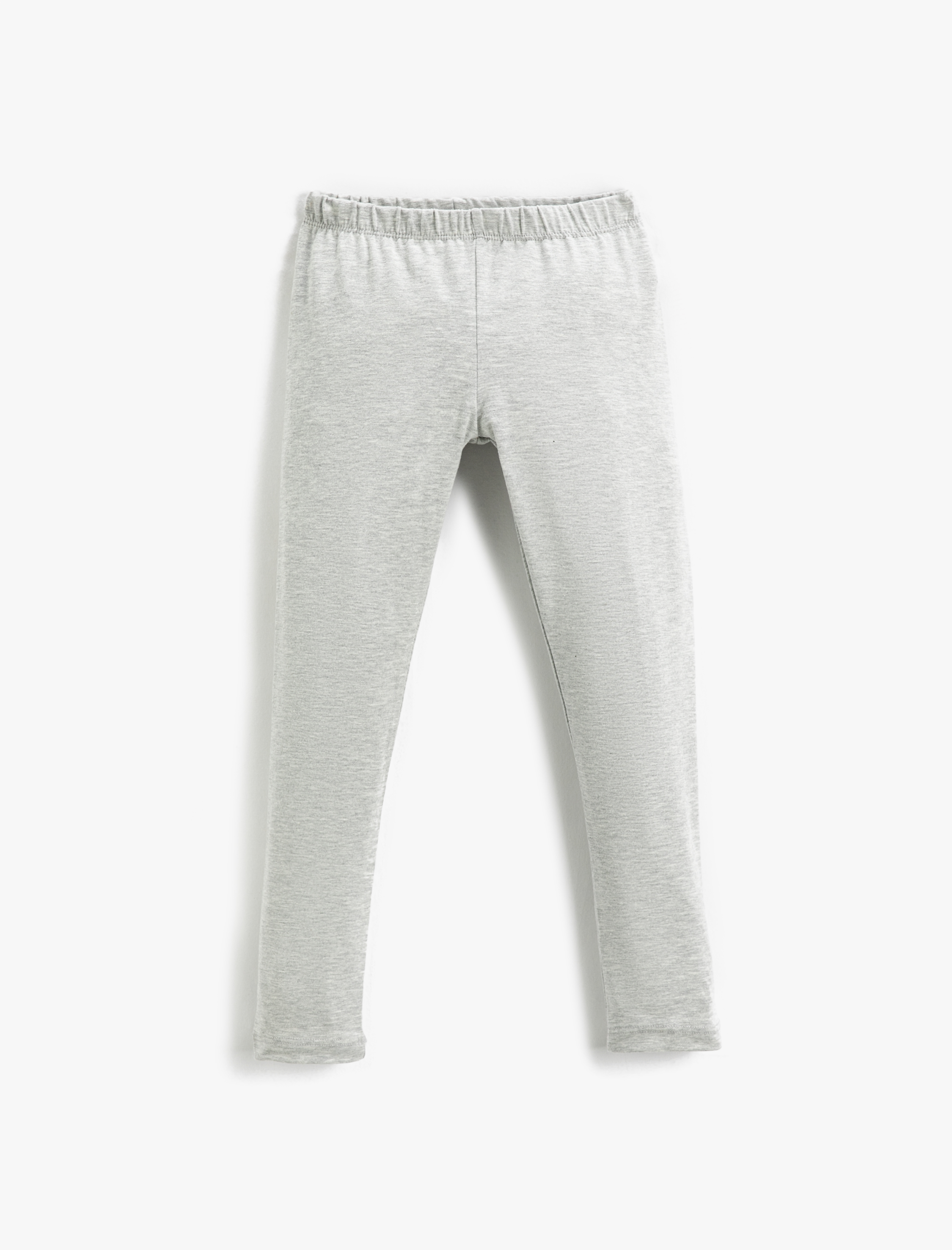  Kız Çocuk Basic Tayt Beli Lastikli Pamuklu